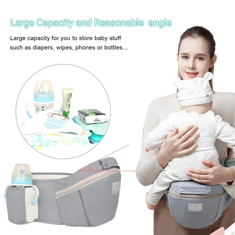 Ergonomic Baby Carrier – Multifunctional Front & Back Carry, Adjustable Newborn to Toddler - Afbeelding 3